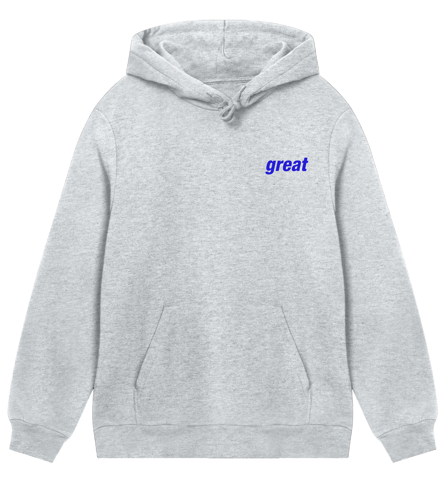 GreatinBlue Unisex Hoodie in Organic Cotton