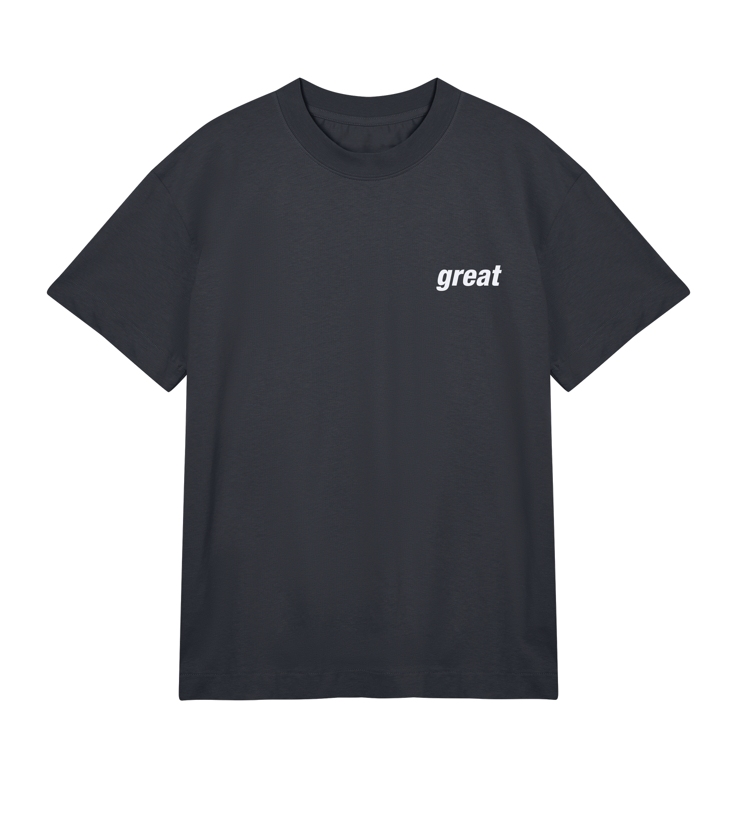 GreatinWhite Boxy T-shirt in Organic Cotton