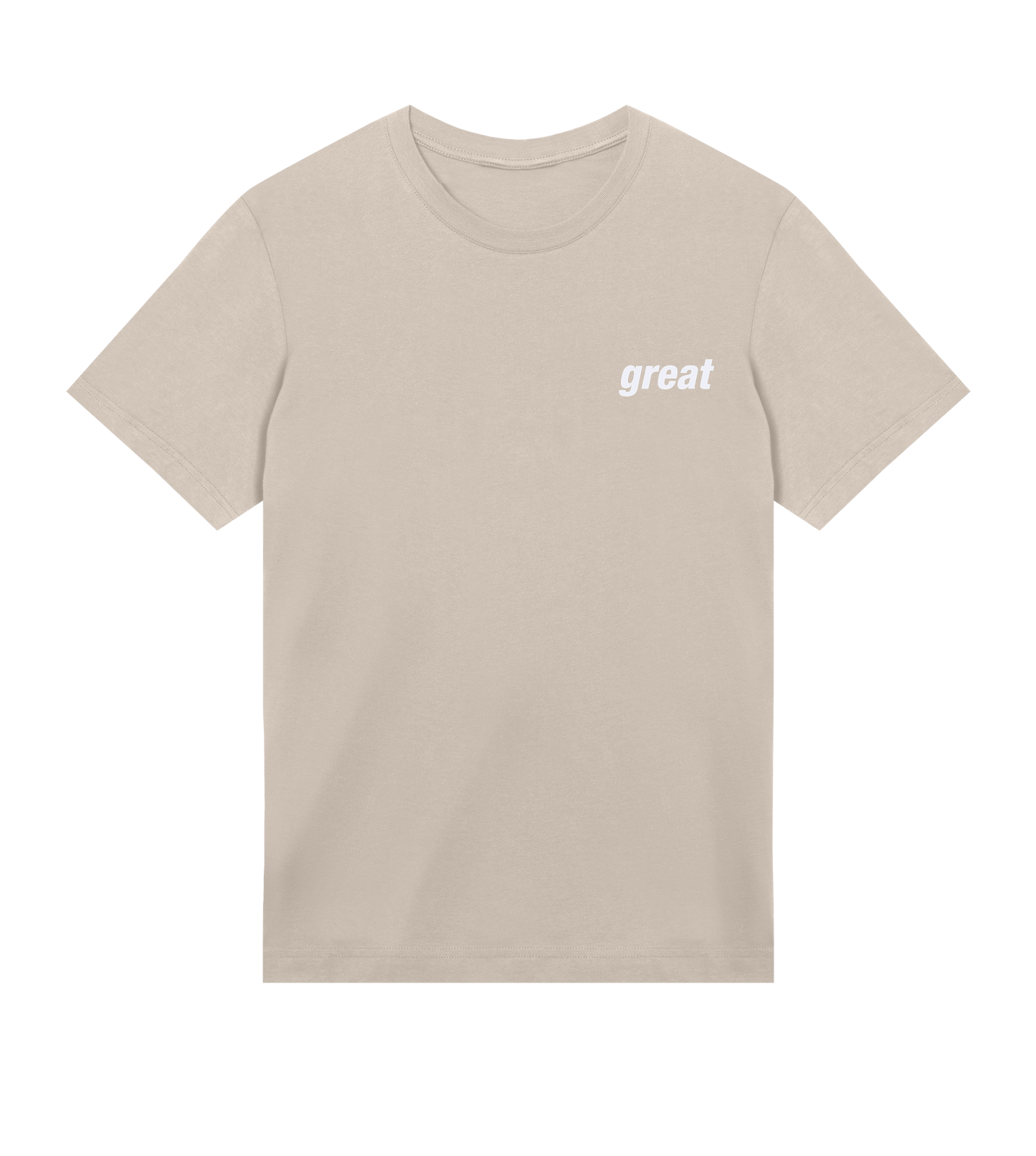 GreatinWhite Classic T-Shirt in Organic Cotton