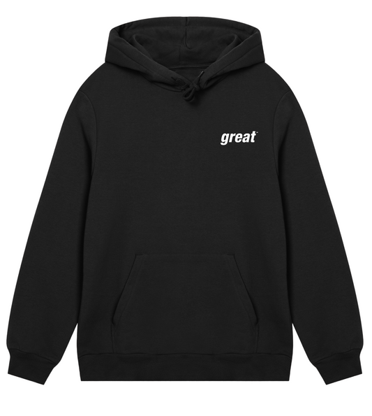 GreatinWhite Unisex Hoodie in Organic Cotton