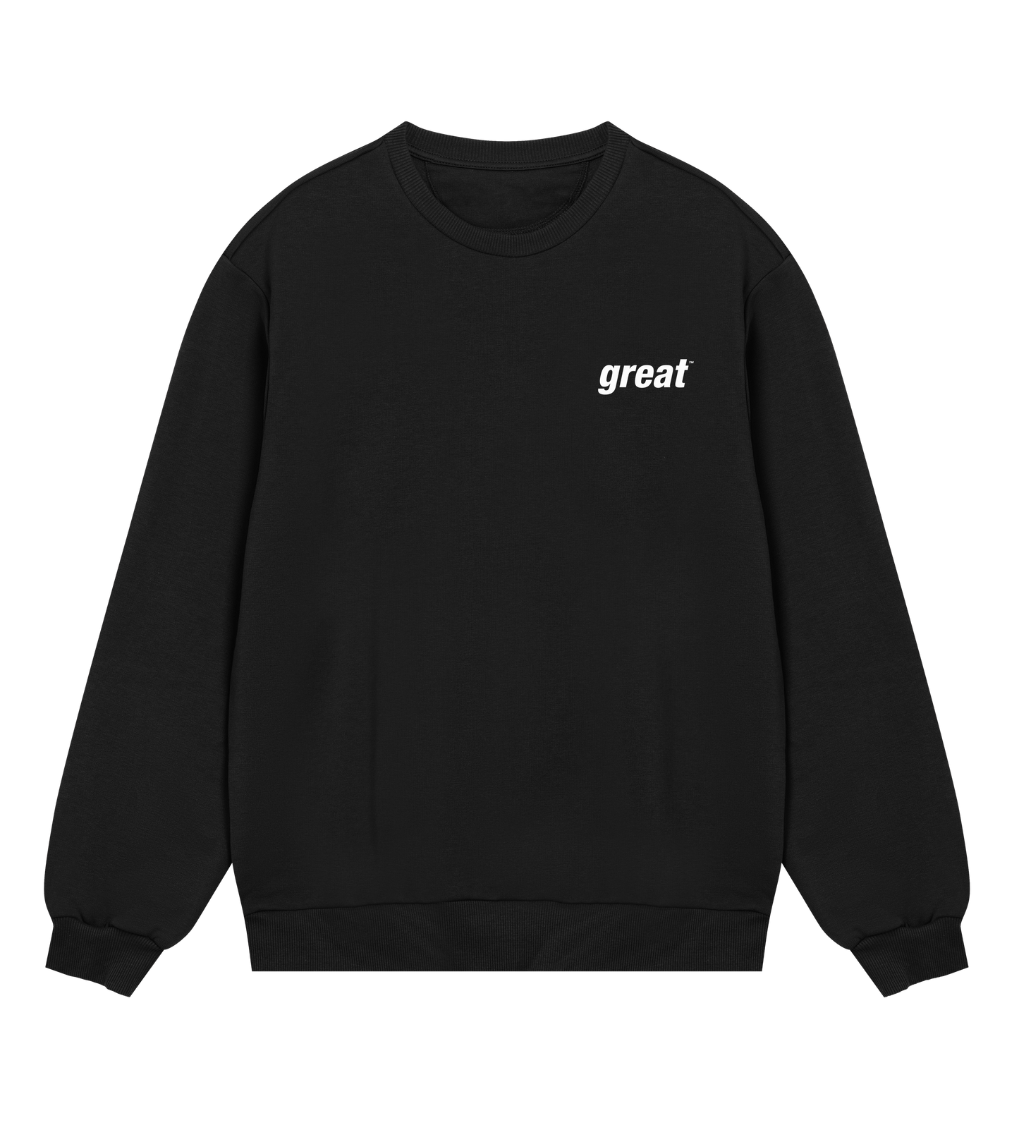 GreatinWhite Unisex Sweatshirt in Organic Cotton