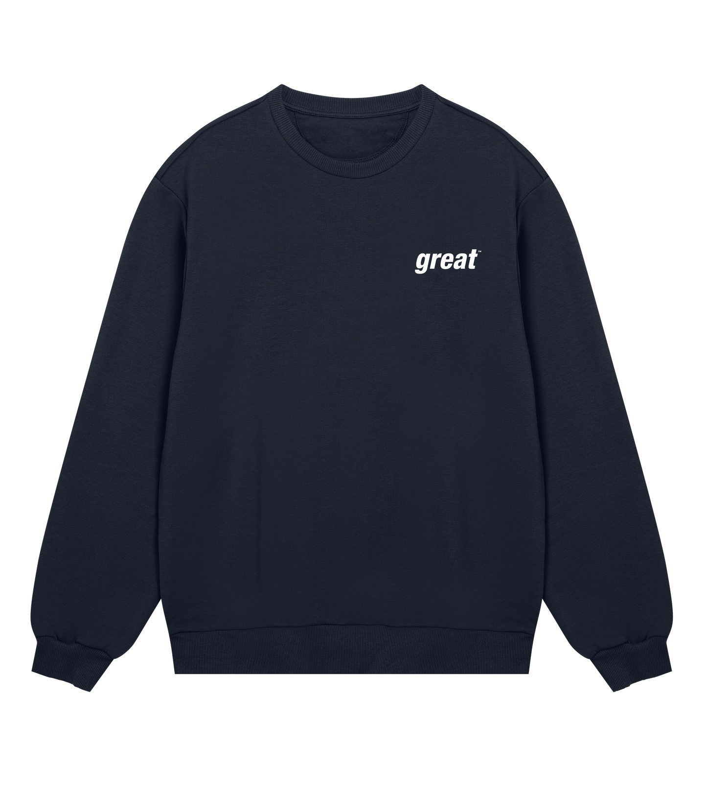GreatinWhite Unisex Sweatshirt in Organic Cotton