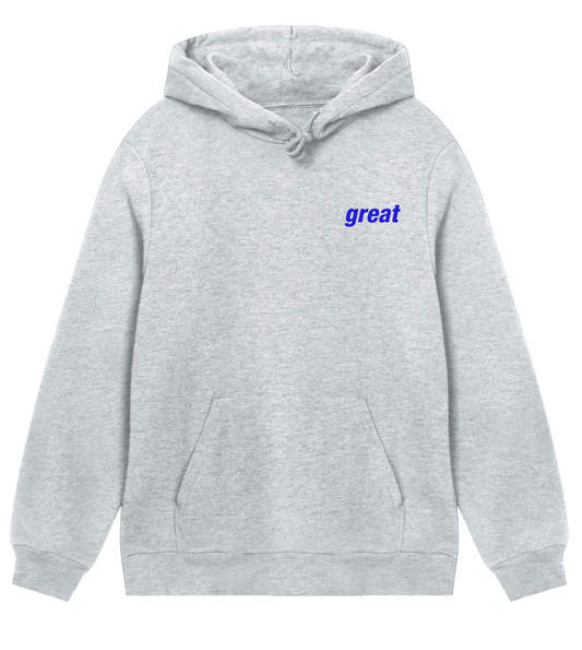 GreatinBlue Unisex Hoodie in Organic Cotton
