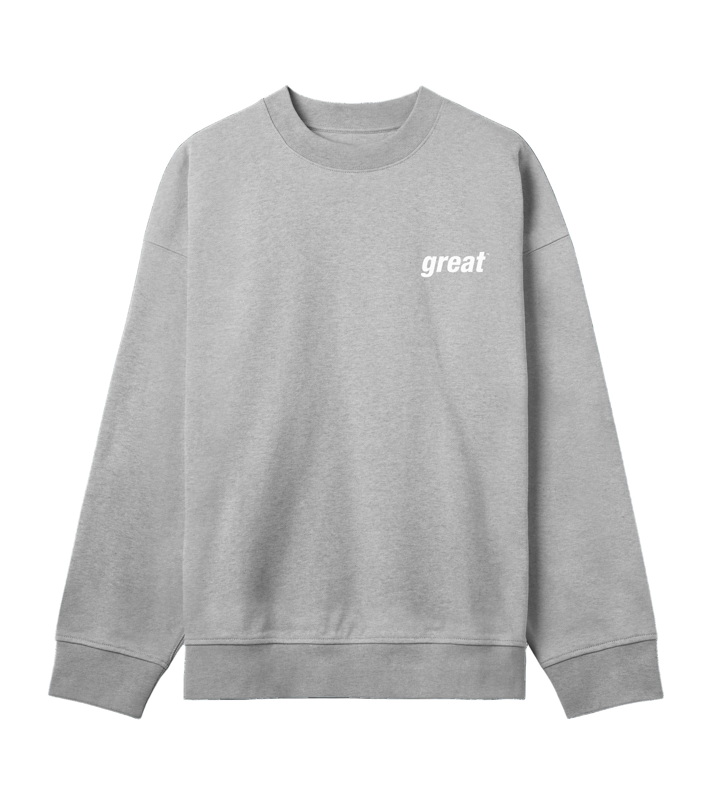 GreatinWhite Unisex Boxy Sweatshirt  in Organic Cotton