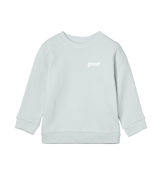 GreatinWhite Kids Sweatshirt in Organic Cotton