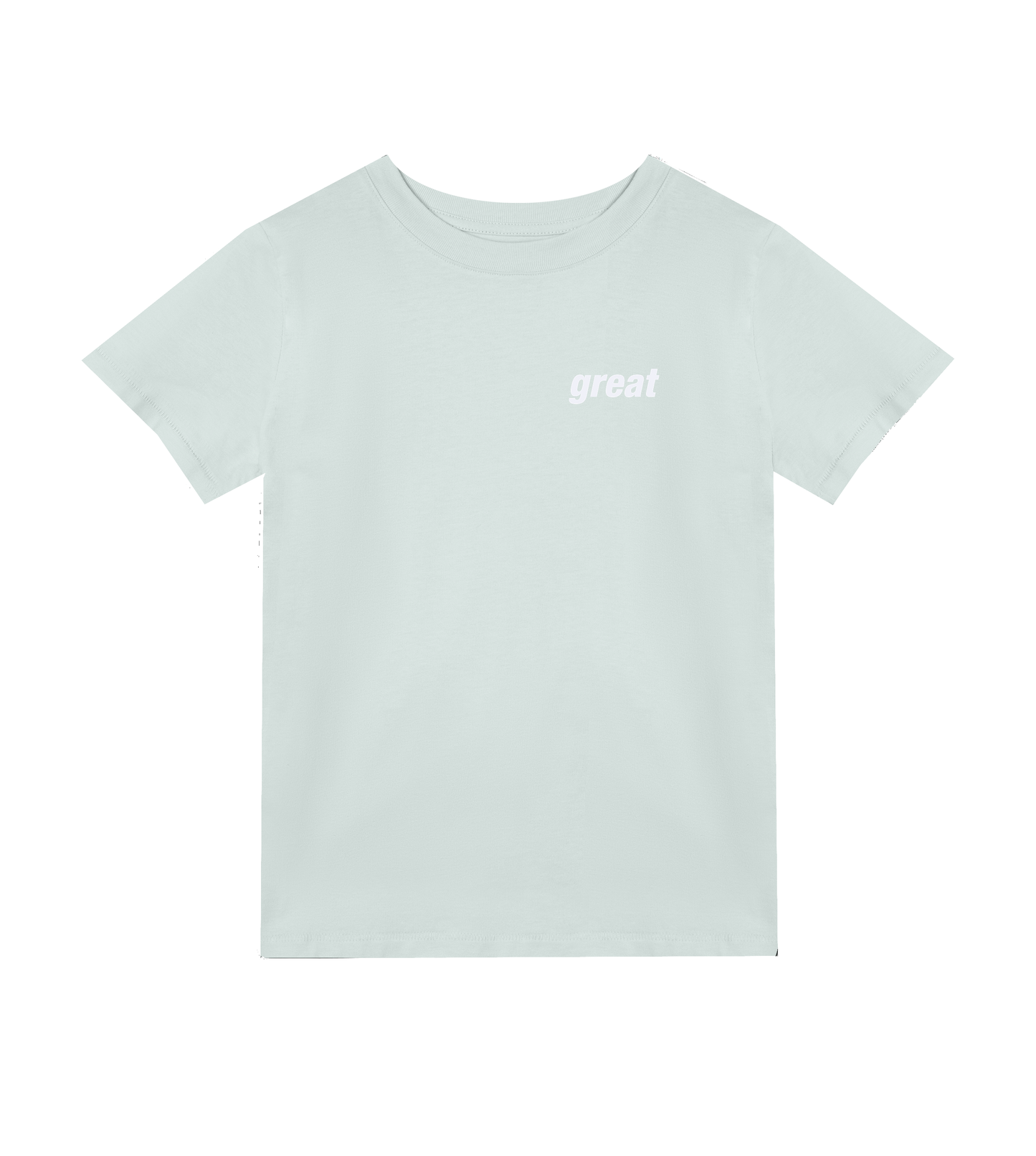 GreatinWhite Kids Tshirt in Organic Cotton