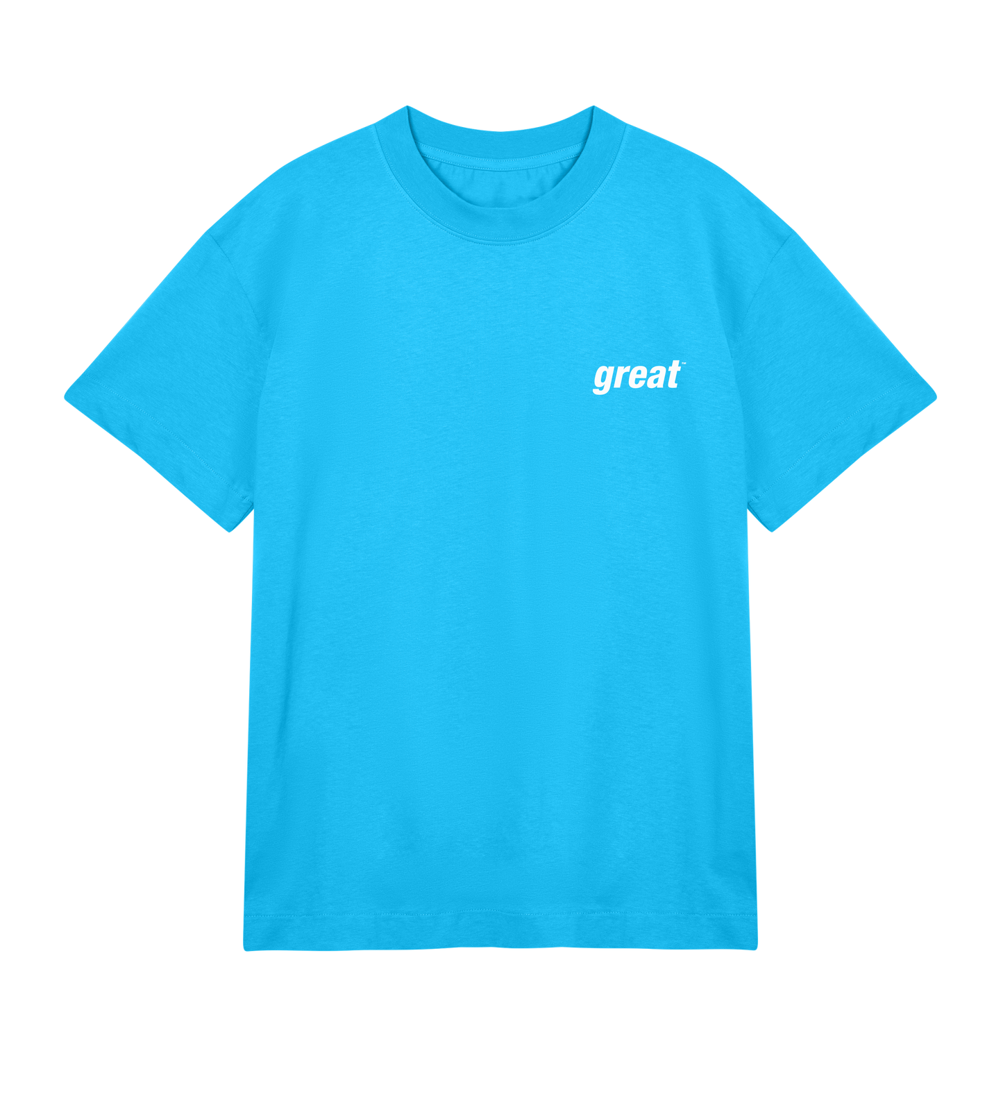 GreatinWhite Boxy T-shirt in Organic Cotton