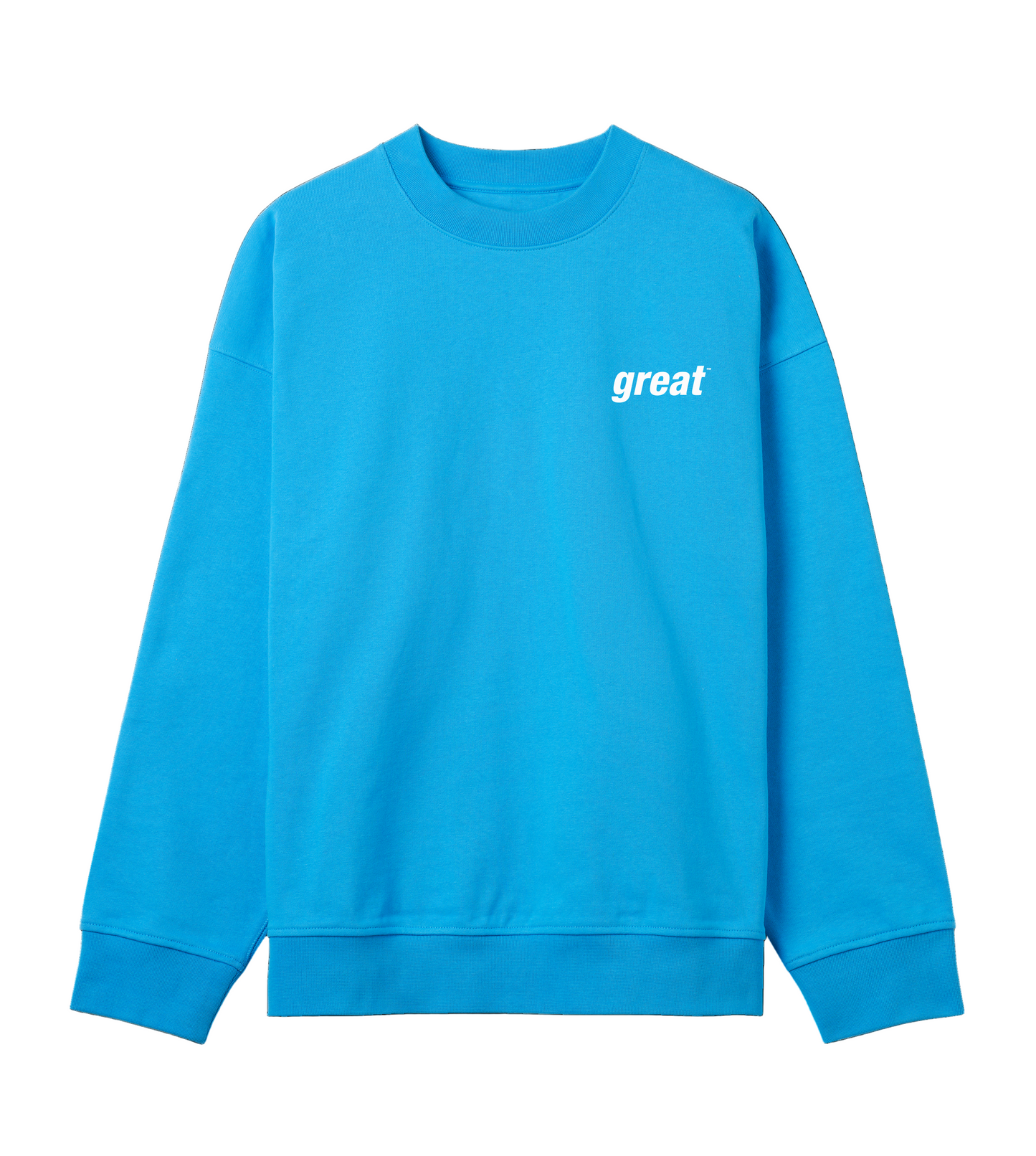 GreatinWhite Unisex Boxy Sweatshirt  in Organic Cotton