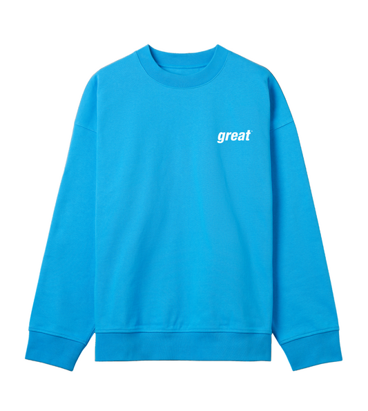 GreatinWhite Unisex Boxy Sweatshirt  in Organic Cotton